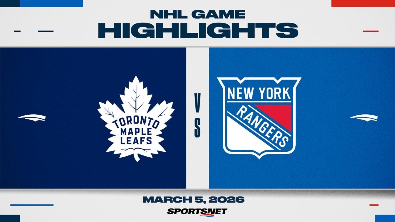 NHL Highlights | Maple Leafs vs. Rangers - March 5, 2026