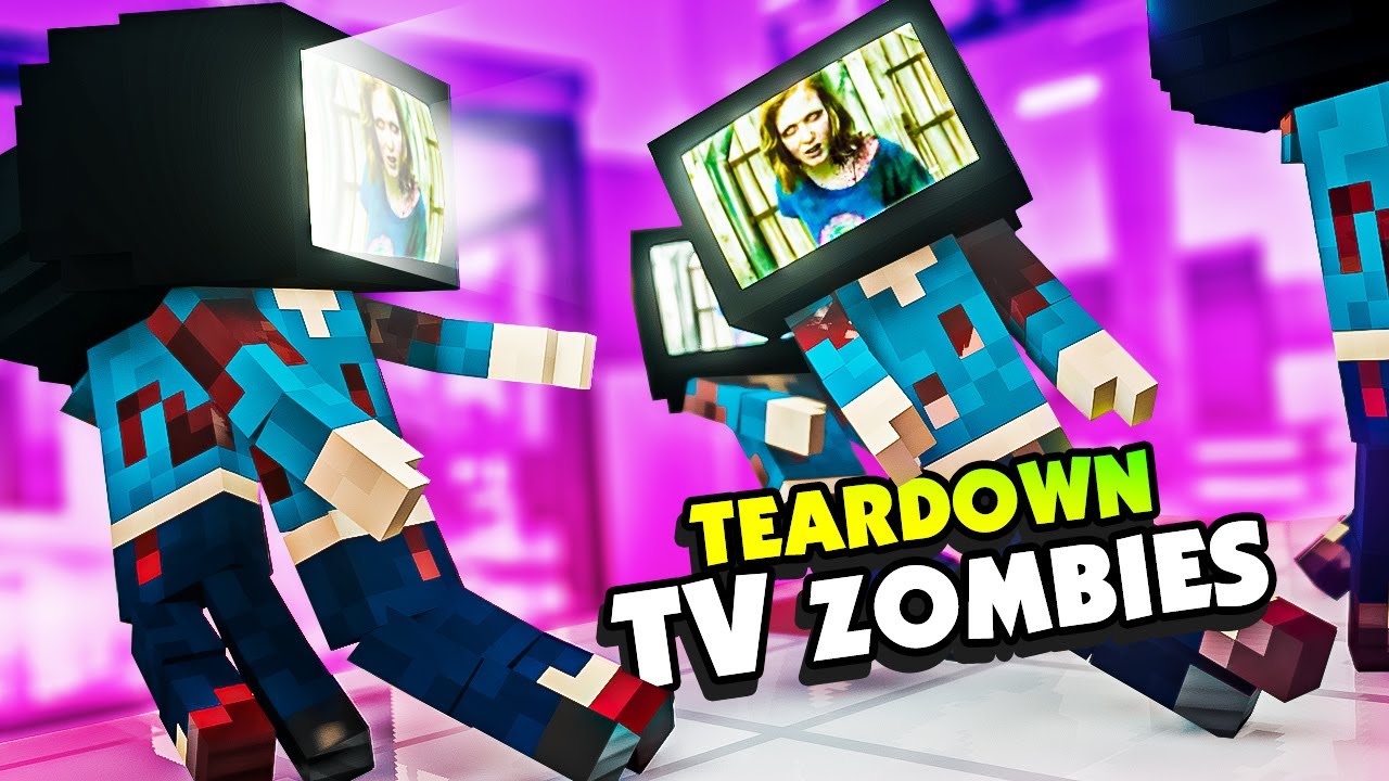 I Slayed TV HEAD Zombies in the TEARDOWN MALL - Teardown Mods