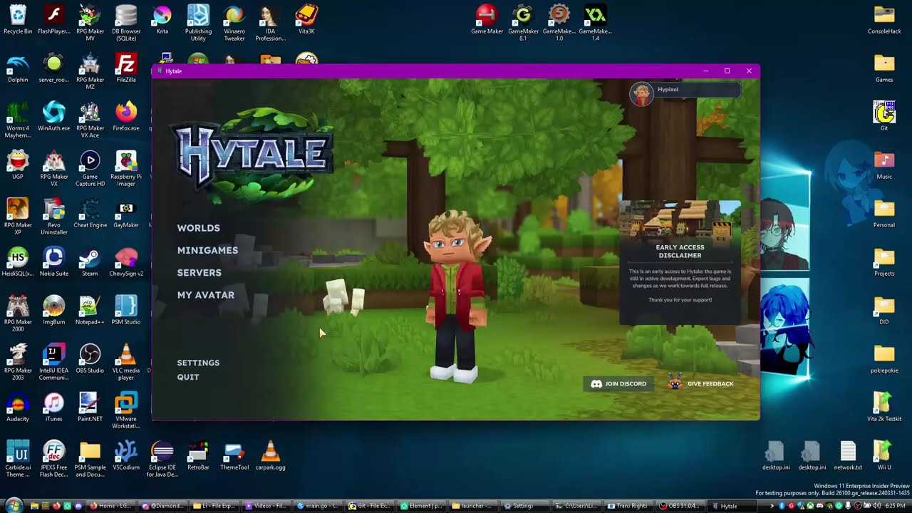 Hytale Custom "free" / "offline"  launcher ( w downgrading !)