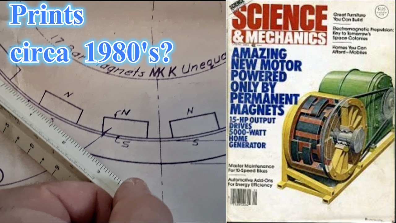 Чертежи магнитного двигателя Howard Johnson (#8E.O.I)