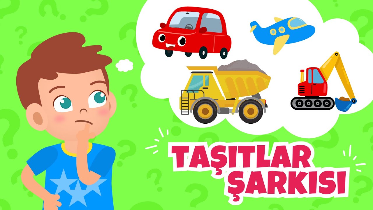 🚚 Taşıtlar Şarkısı ✈️🚢 - Arabaya Binelim D&uuml;t D&uuml;t - Arabalı &Ccedil;ocuk Şarkıları - Taşıtlar &Ccedil;izgi Film