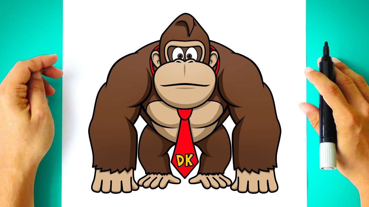 Como DESENHAR o DONKEY KONG do Filme do SUPER MARIO BROS - Como DIBUJAR a DONKEY KONG de la PELICULA