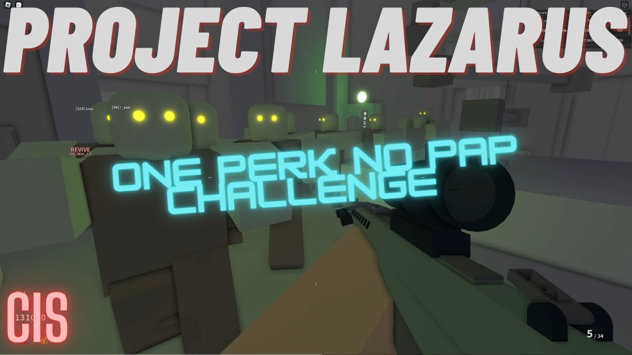 Roblox Project Lazarus: Can I Survive One Perk No PAP Challenge?