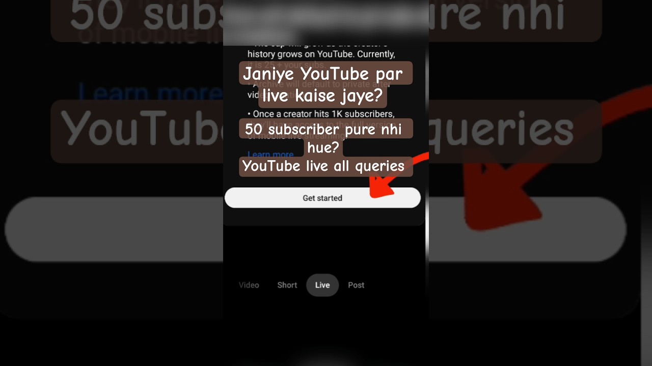YouTube par live kaise jaye?50 Subscribers pure nahi hue?bina subcribr badaye jaye youtube par live💯