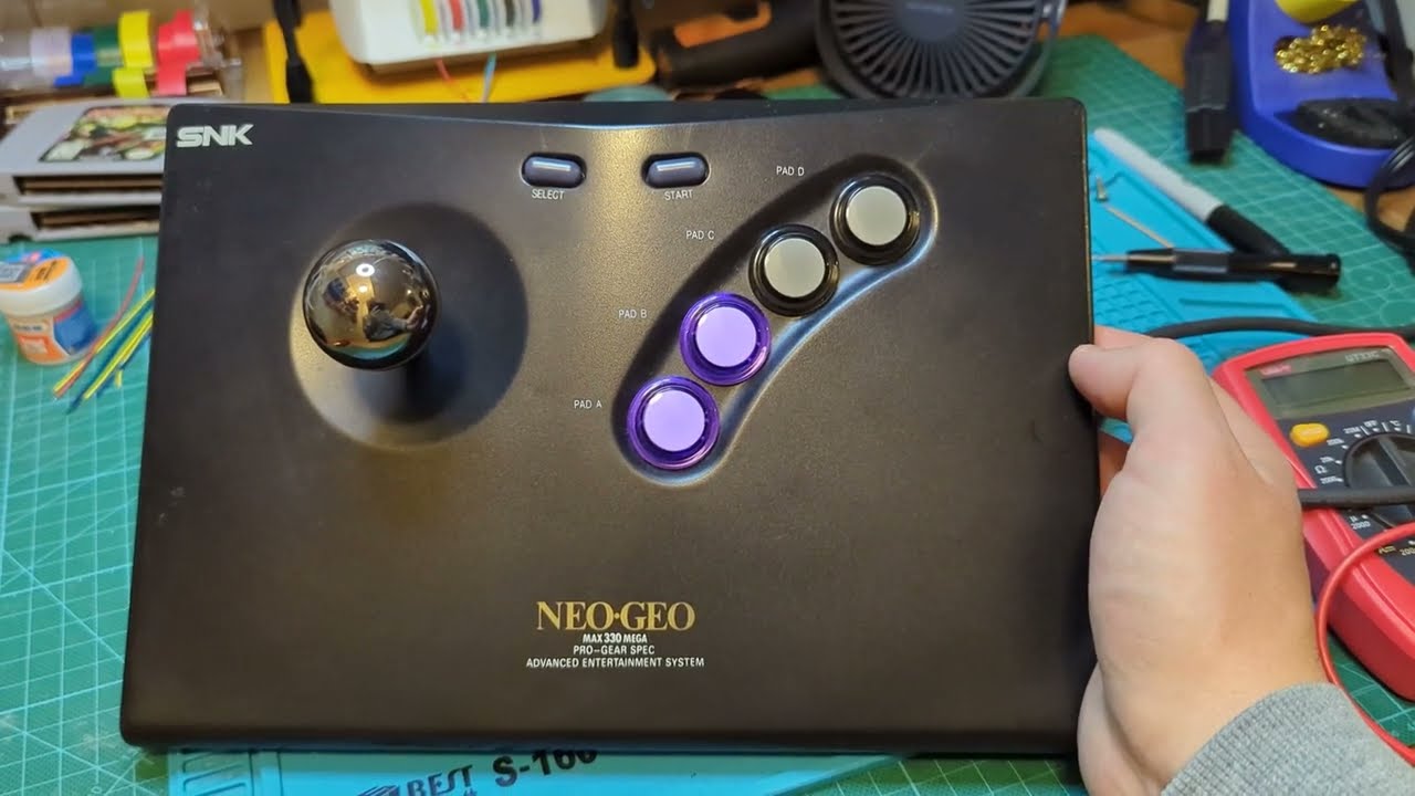 How to FIX a Neo Geo AES Arcade Stick Connector & Button Modification