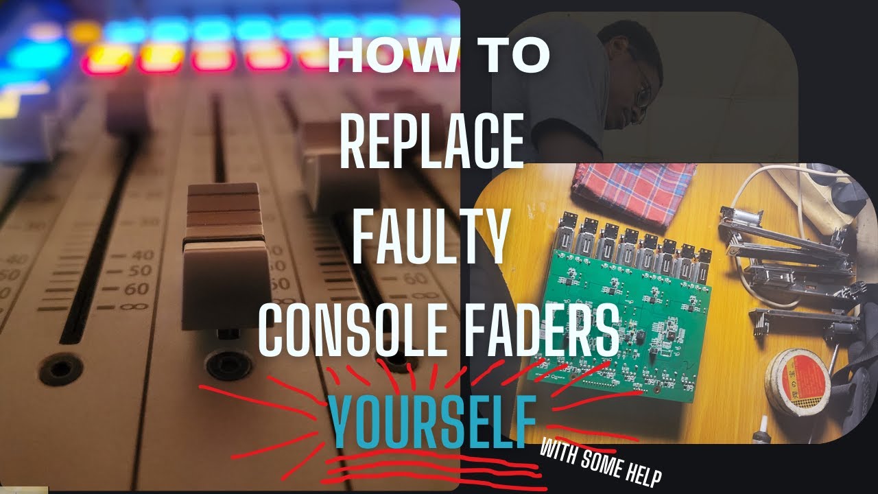 How to Replace Faders on your Mixing Console (Presonus StudioLive 32SX)