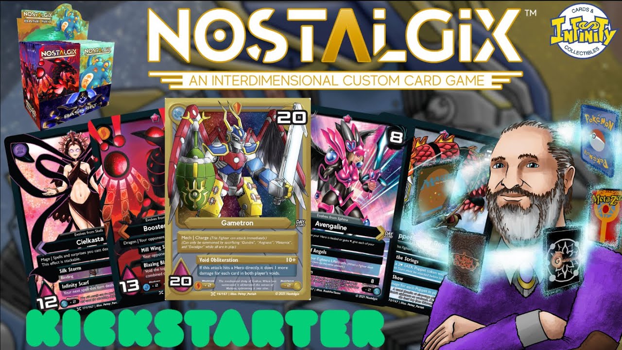 New TCG on Kickstarter: NOSTALGIX. In depth Review and Interview with creator.