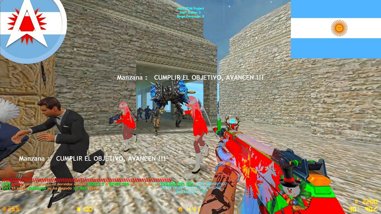 #26 [ARGENTUM LATAM] Zombie Escape ARGENTINA MOD (Counter-Strike 1.6)