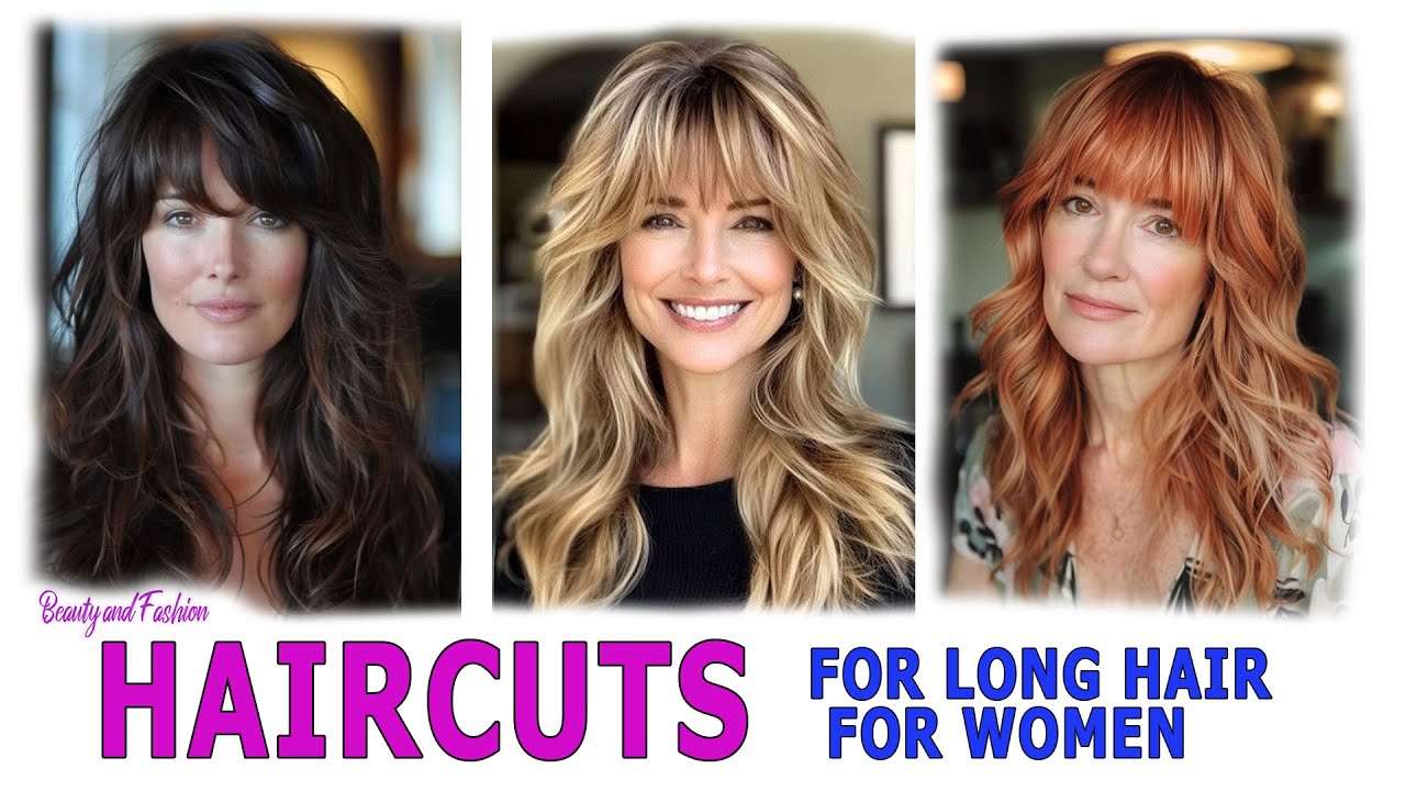 BEST WOMEN'S HAIRCUTS for medium and long hair length for women over 30,40,50 years old