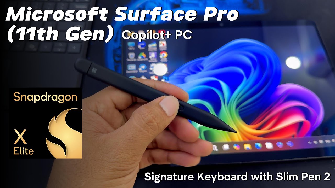 Microsoft Surface Pro 11th Gen – Specs, Design & Accessories (Keyboard + Slim Pen + Arc Mouse)