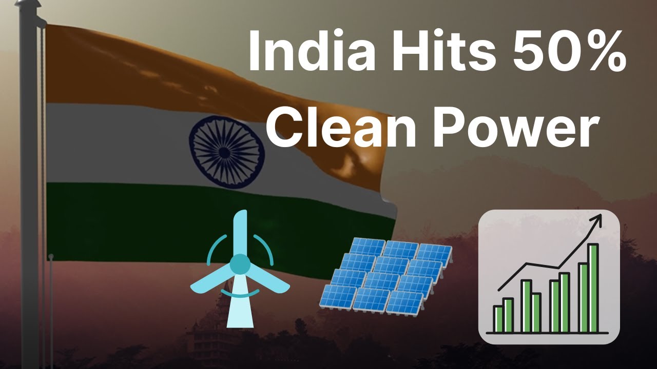 India&rsquo;s Clean Energy Milestone: 50% Capacity & Record Solar Surge in 2025 🌞⚡
