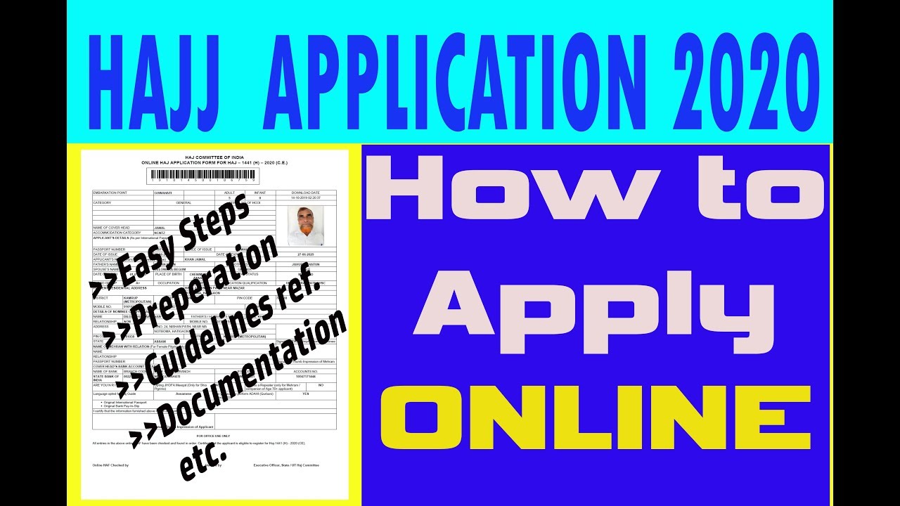 how to apply for Hajj 2020 online | Haj Application Correction |