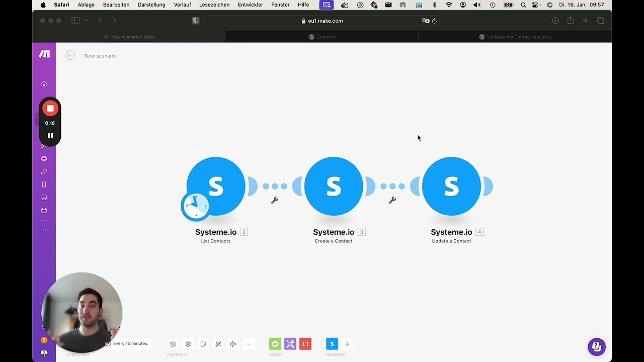 How to Automatically Create / Update your Systeme.io Contacts with Make.com