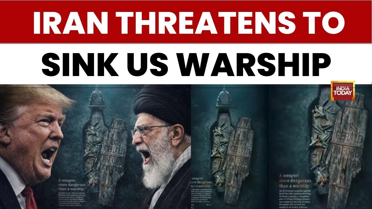 Iran Threatens To Sink US Warship USS Gerald Ford With Missiles Amid Rising West Asia Tensions