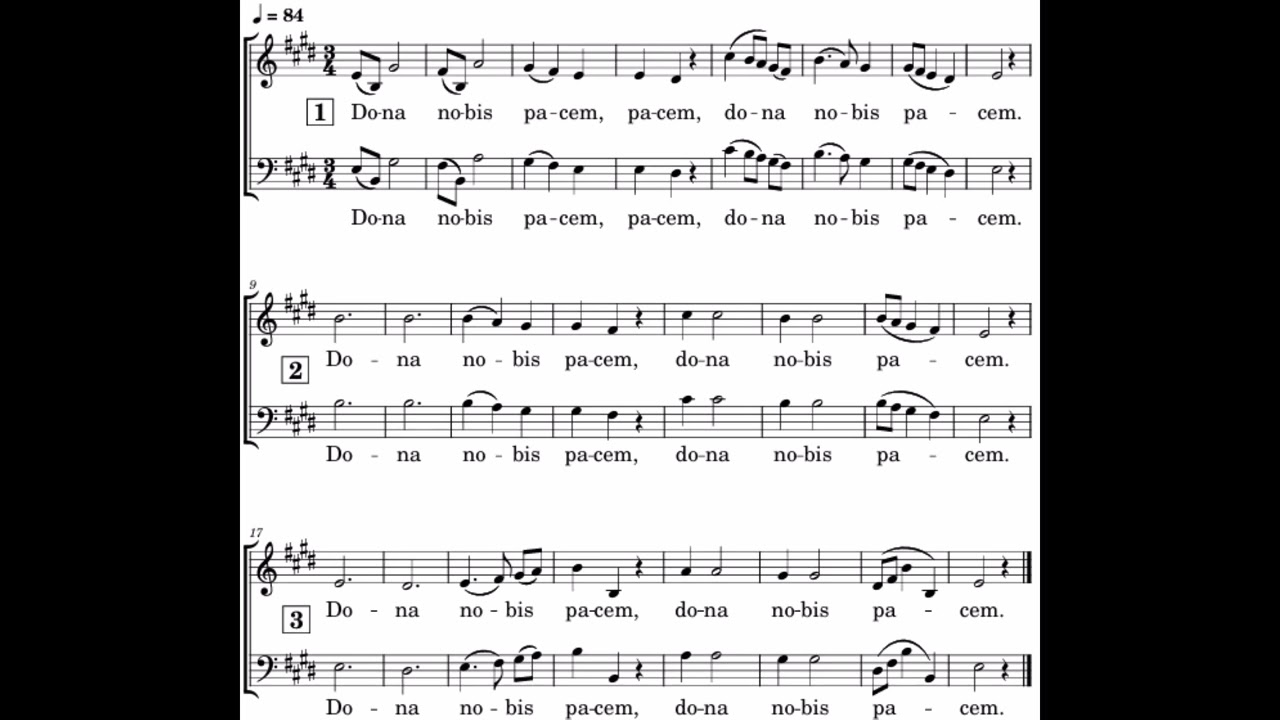 Dona Nobis Pacem   Key of E