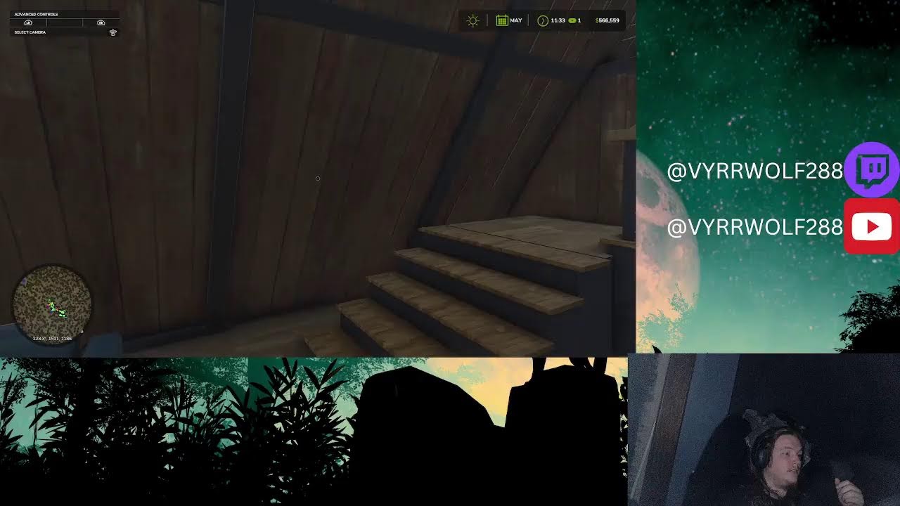 Farming Simulator 25: In The Dark Forest With Cowboy Woodchipping