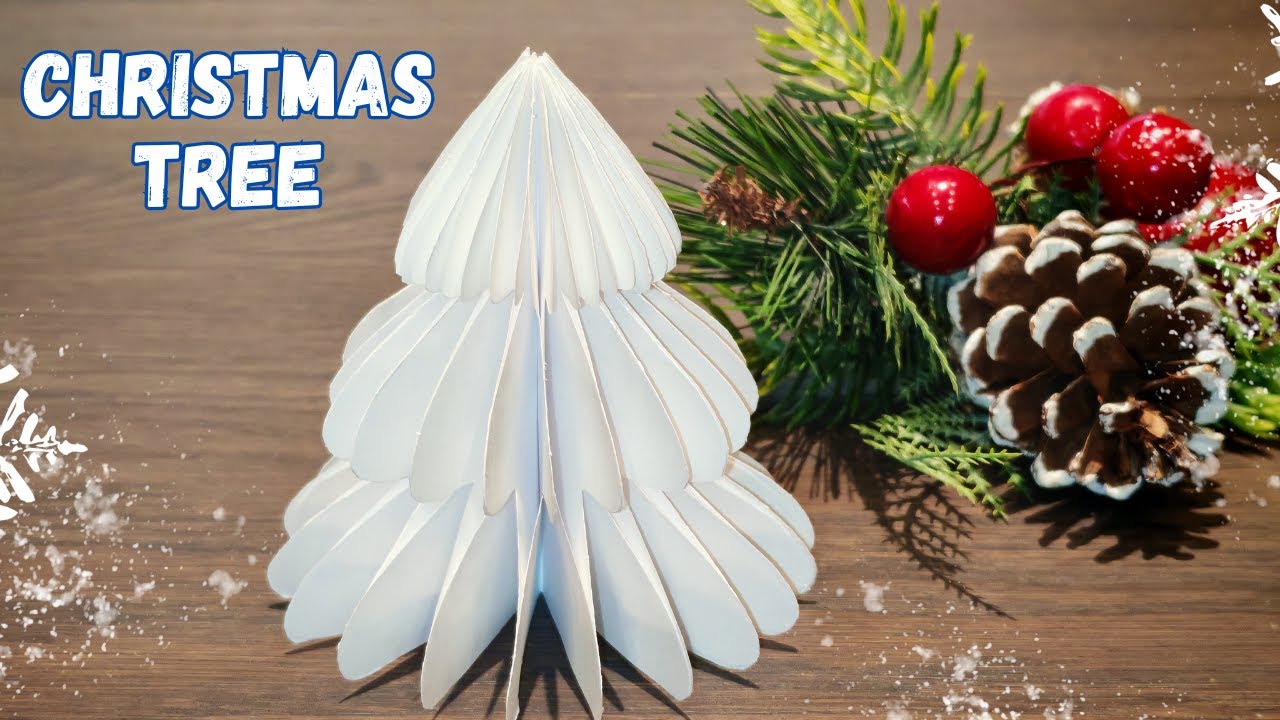 Paper Christmas Tree DIY 🎄 Trendy Holiday Decor You Can Make at Home