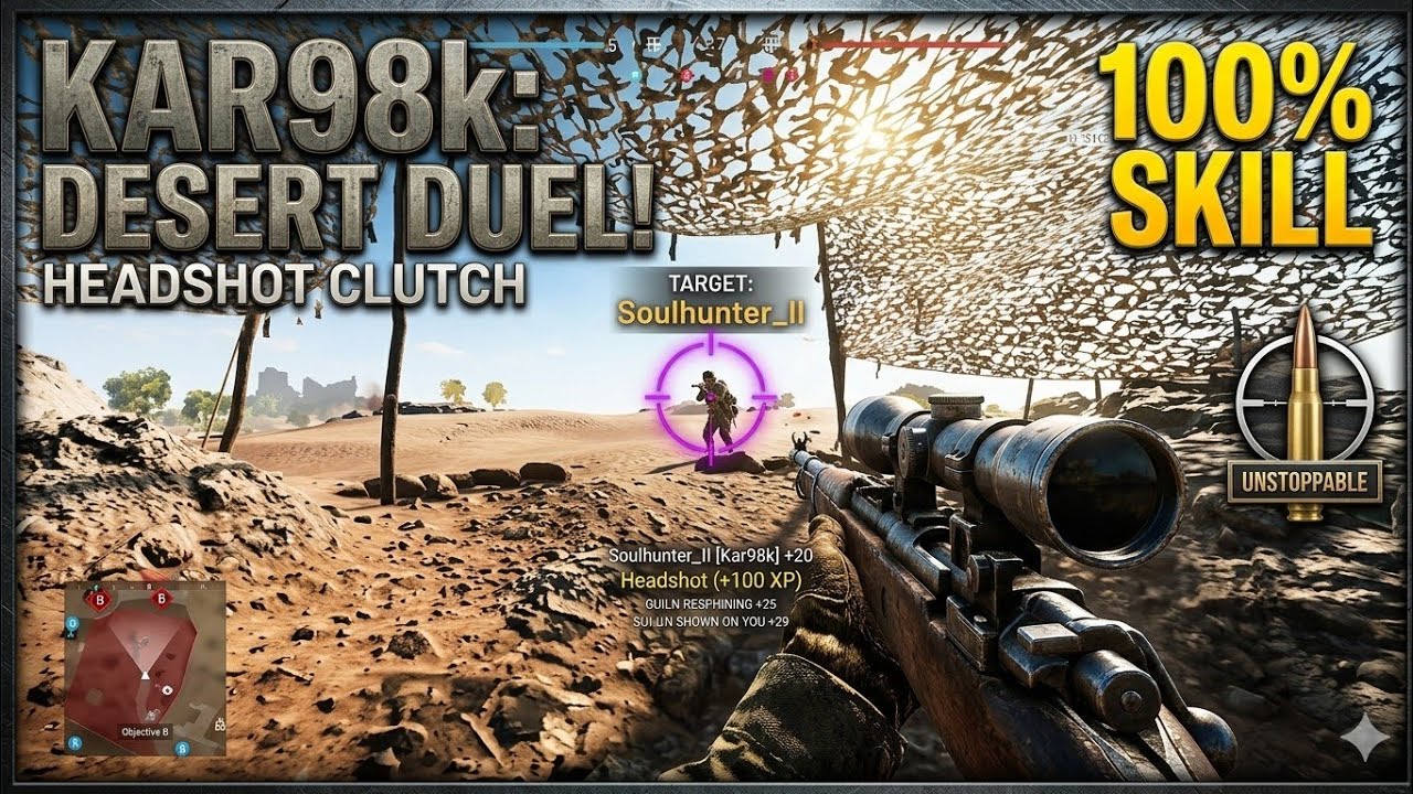THE SNIPER DUEL: 100% Kar98k Skill!