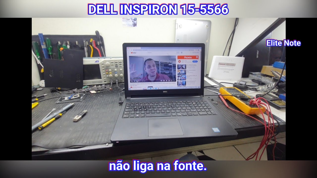 NOTEBOOK DELL INSPIRON 15-5566 NÃO LIGA NA FONTE QUASE DESSISTI MAIS NO FINAL DEU TUDO.