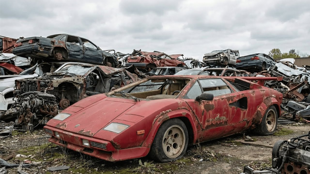 ASMR Car Restoration! Full Restoration of a Lamborghini Countach from Total Disrepair to Looking New