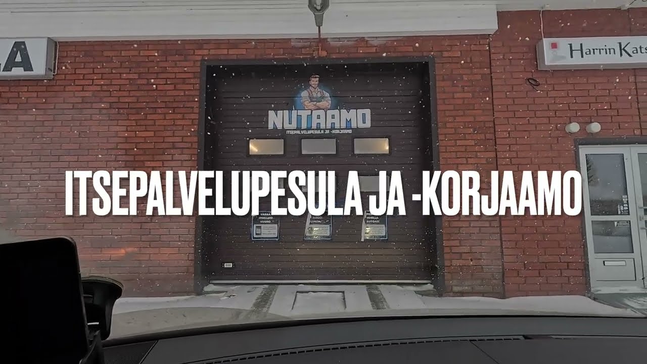 15.1.2026 NUTAAMOLLE nutaamaan ja taksin pesuun (itsepalvelupesula ja -korjaamo)   