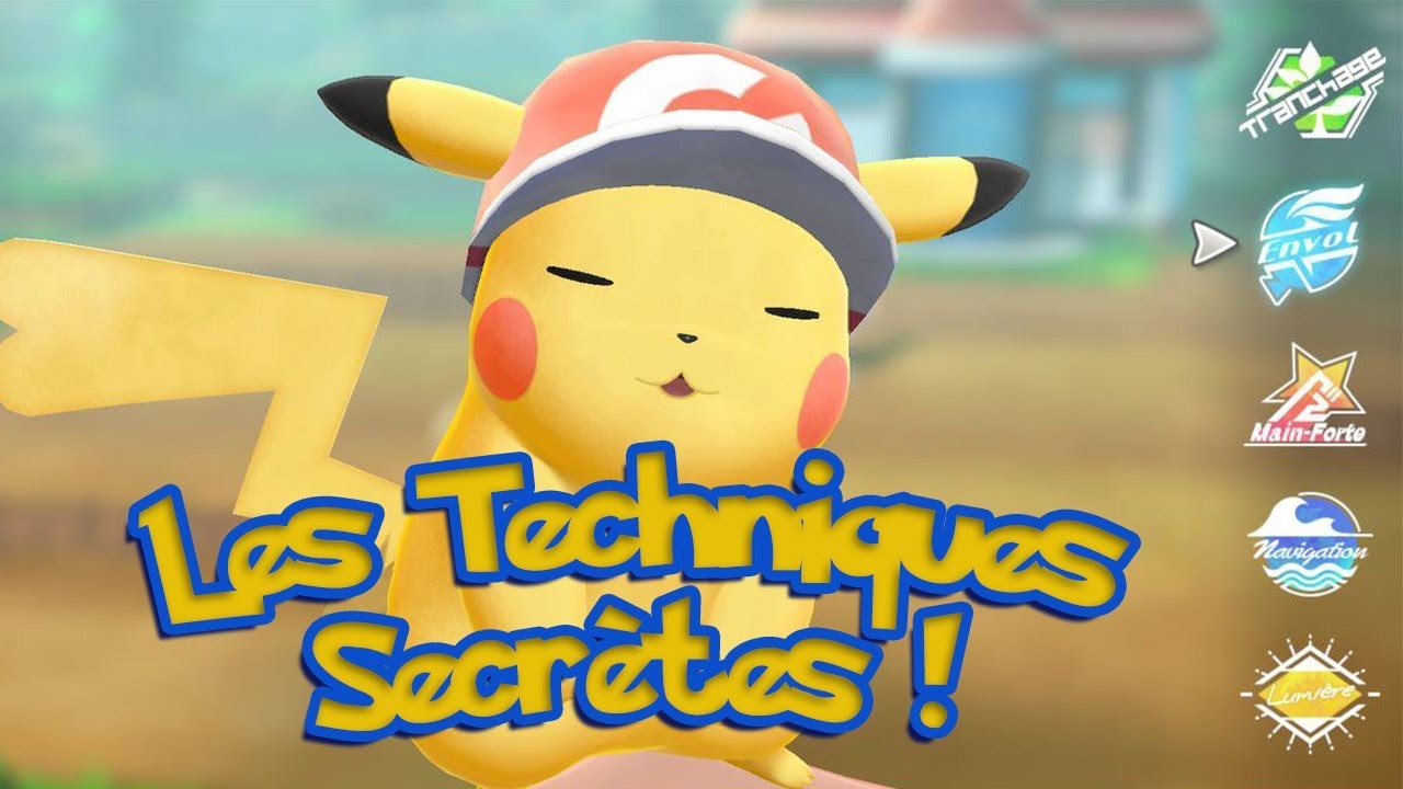 Pokémon Let’s Go, Pikachu et Évoli : Toutes les Techniques Secrètes (TS)