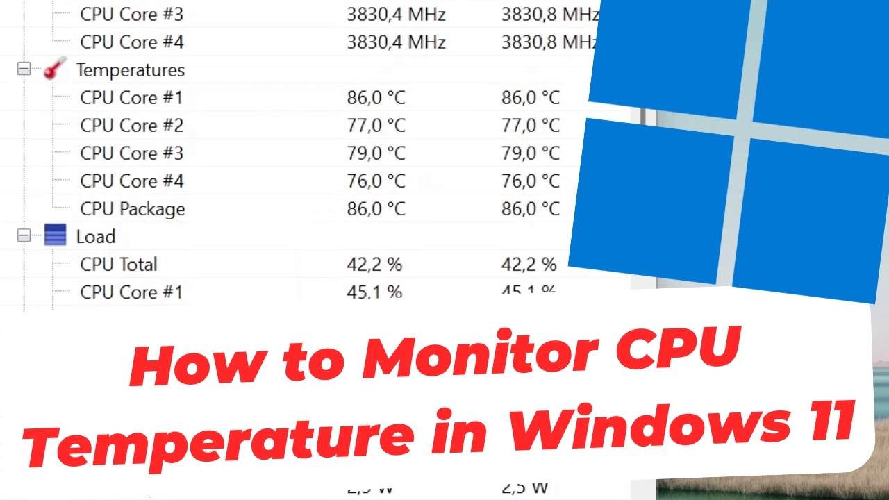 Как отслеживать температуру процессора в Windows 11 (бесплатные инструменты)