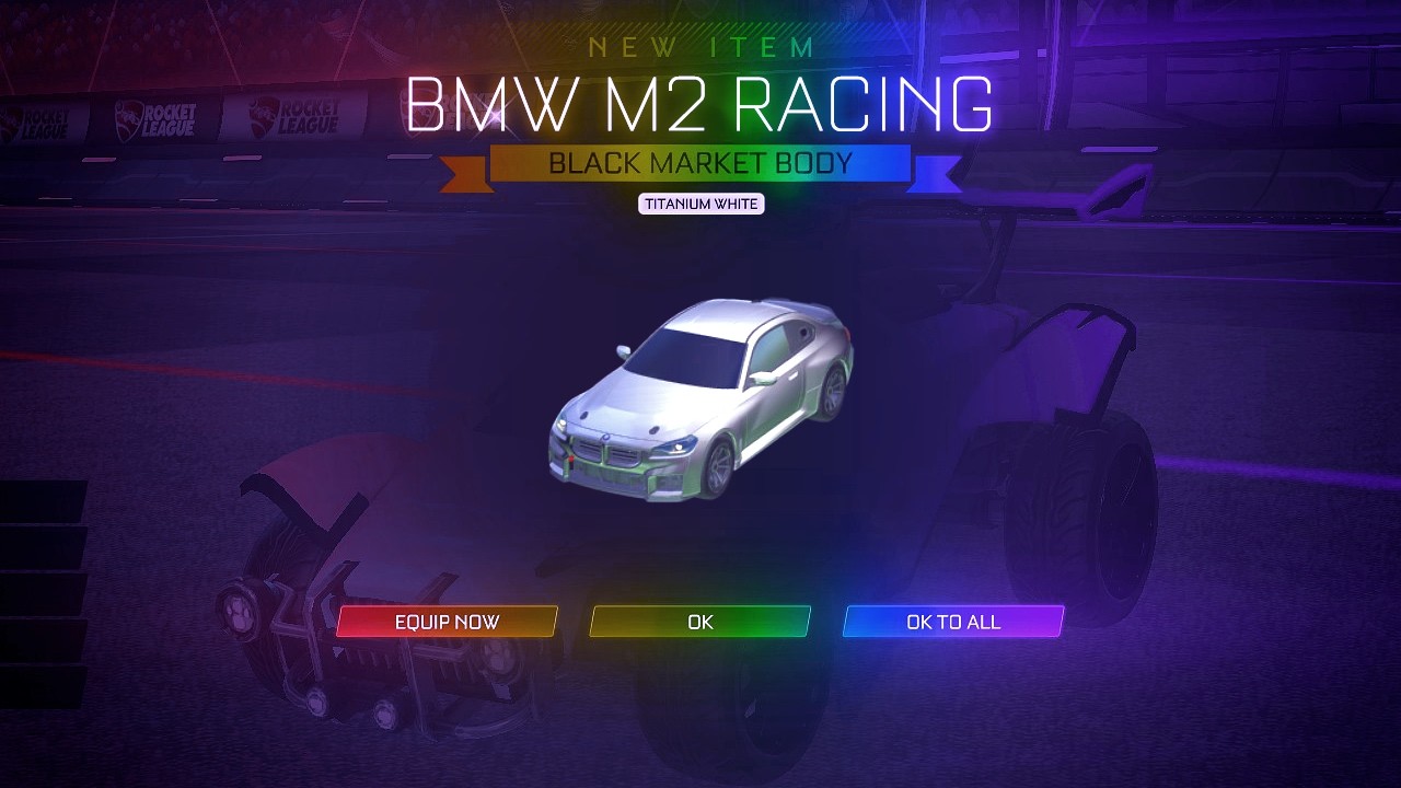 PLAYING ROCKET LEAGUE WITH THE *NEW* BMW M2 RACING CAR!