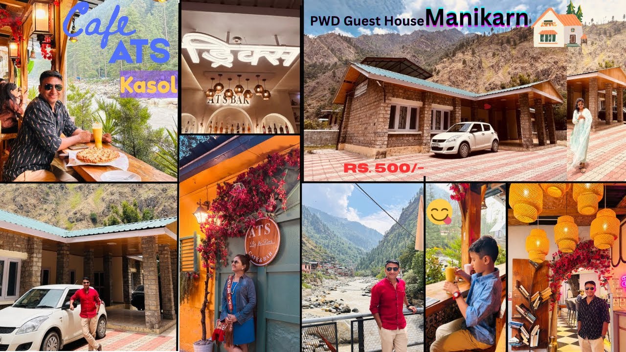 Dharamshala to Kasol | Ep 2 | PWD Guest House Manikaran | Rs 500/- | ATS Kasol | Kasol Market | HP 