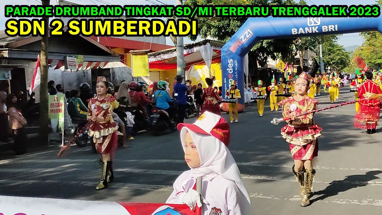 DRUMBAND SDN 2 SUMBERDADI (PARADE DRUMBAND TINGKAT SD/MI TERBARU TRENGGALEK 2023)