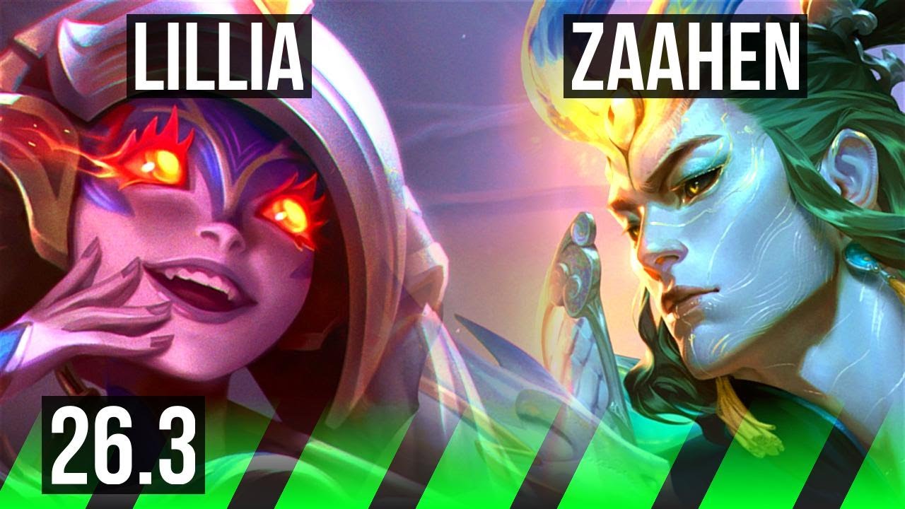 LILLIA vs ZAAHEN (JGL) | Good KDA: 7/1/11 | KR Master | 26.3