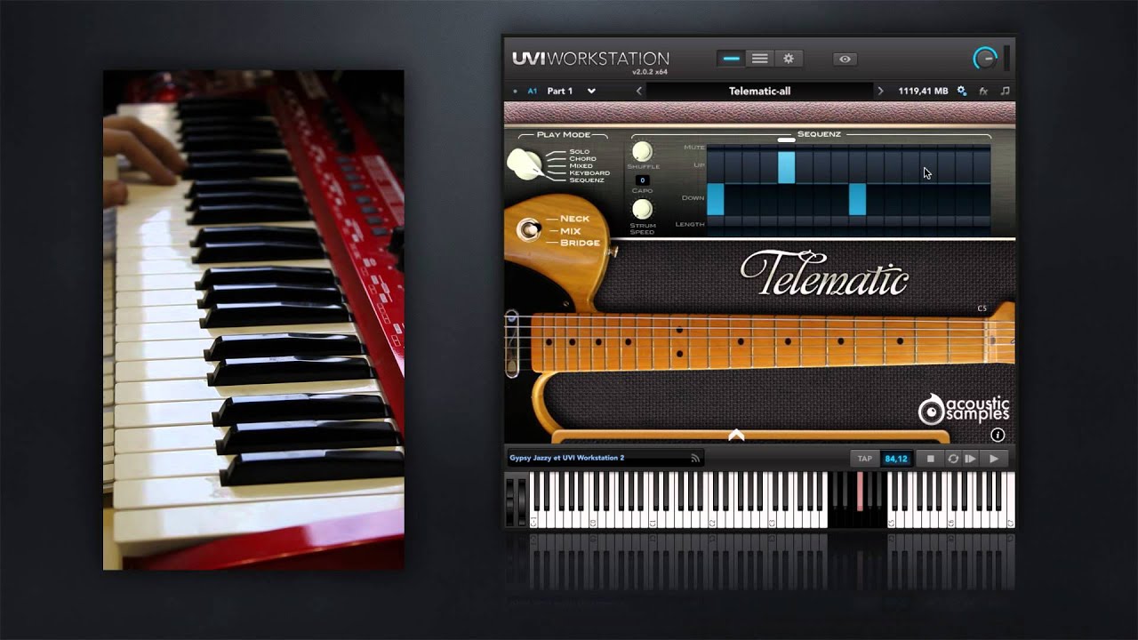 Telematic video 2 solo and other modes