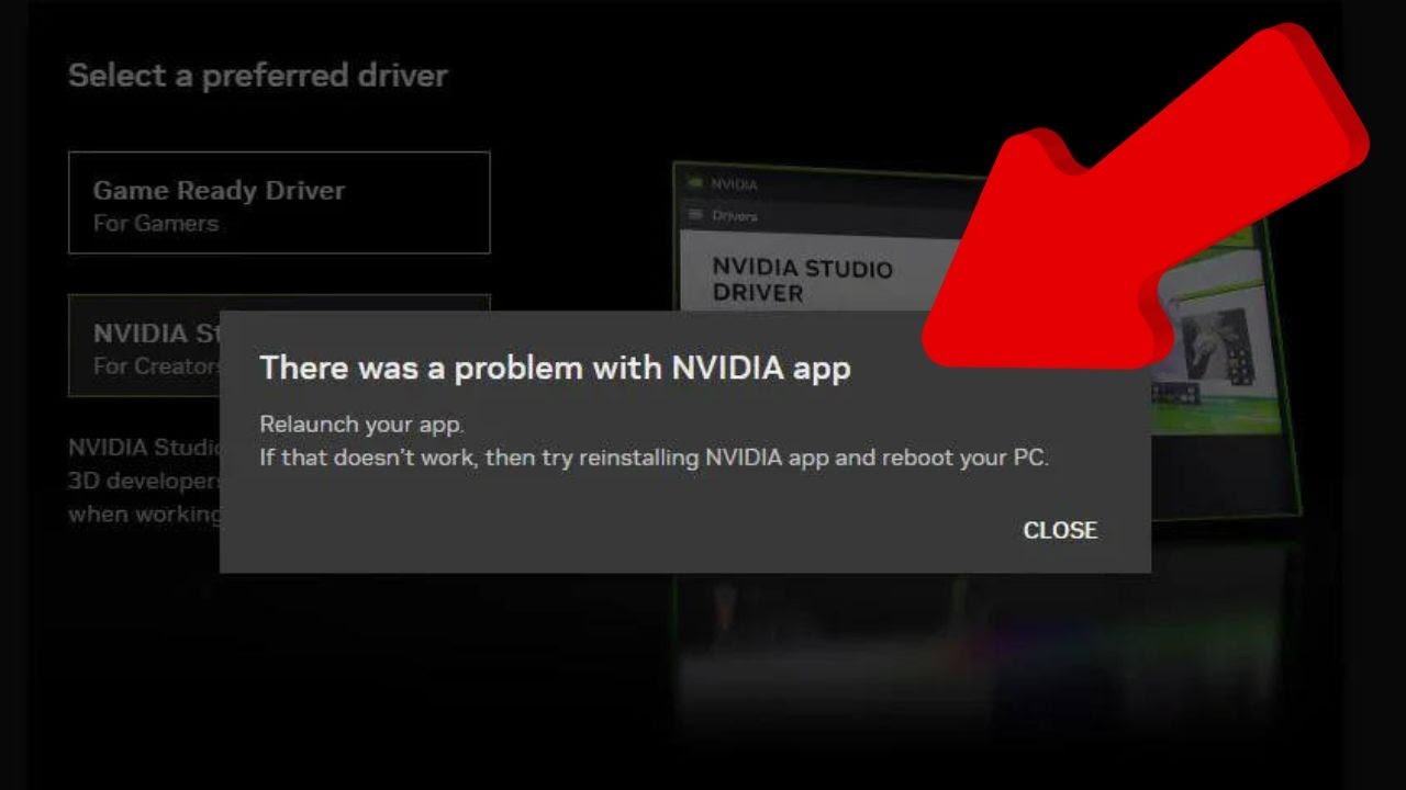 How To Fix There Was a Problem With NVIDIA App (Windows 11)