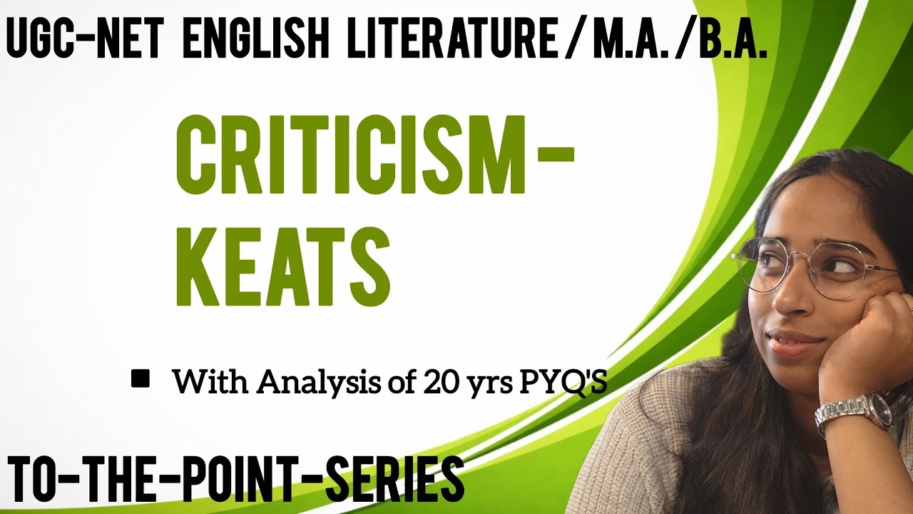 Keats |Criticism | UGC NET #english #ugcnetenglish #englishliterature  @Bibliophilesneha ​