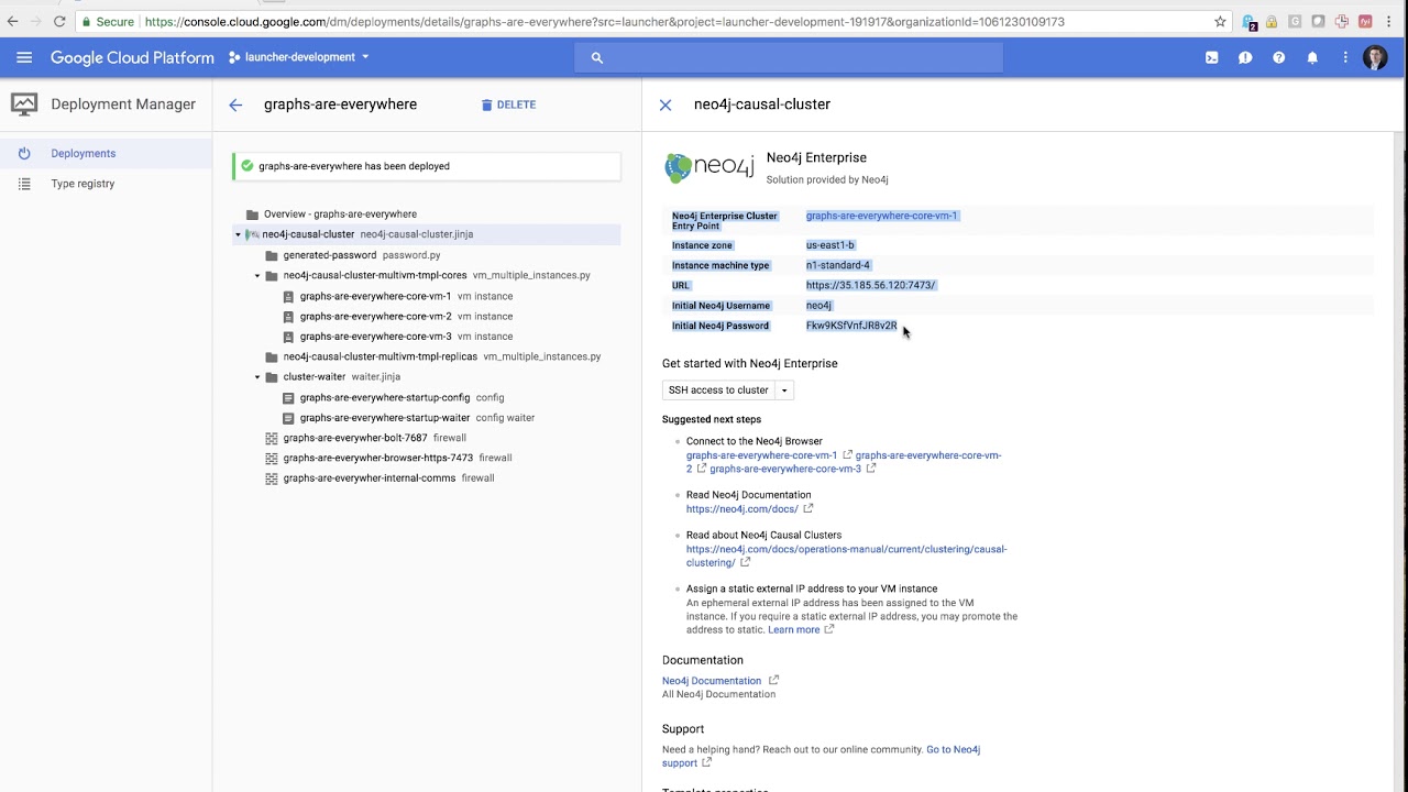 Google Cloud - Neo4j Causal Cluster Launch Demo
