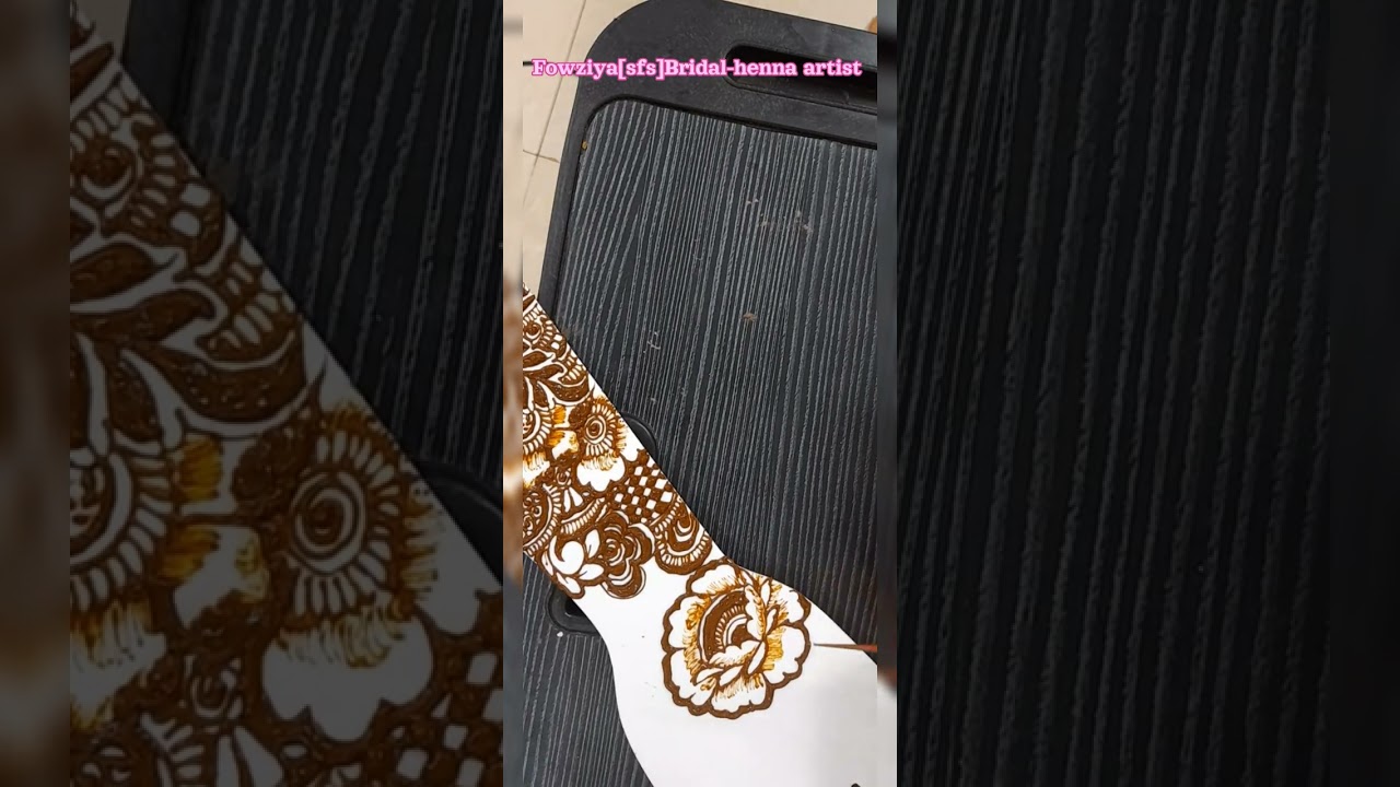 Dubai style bridal mehndi designs 