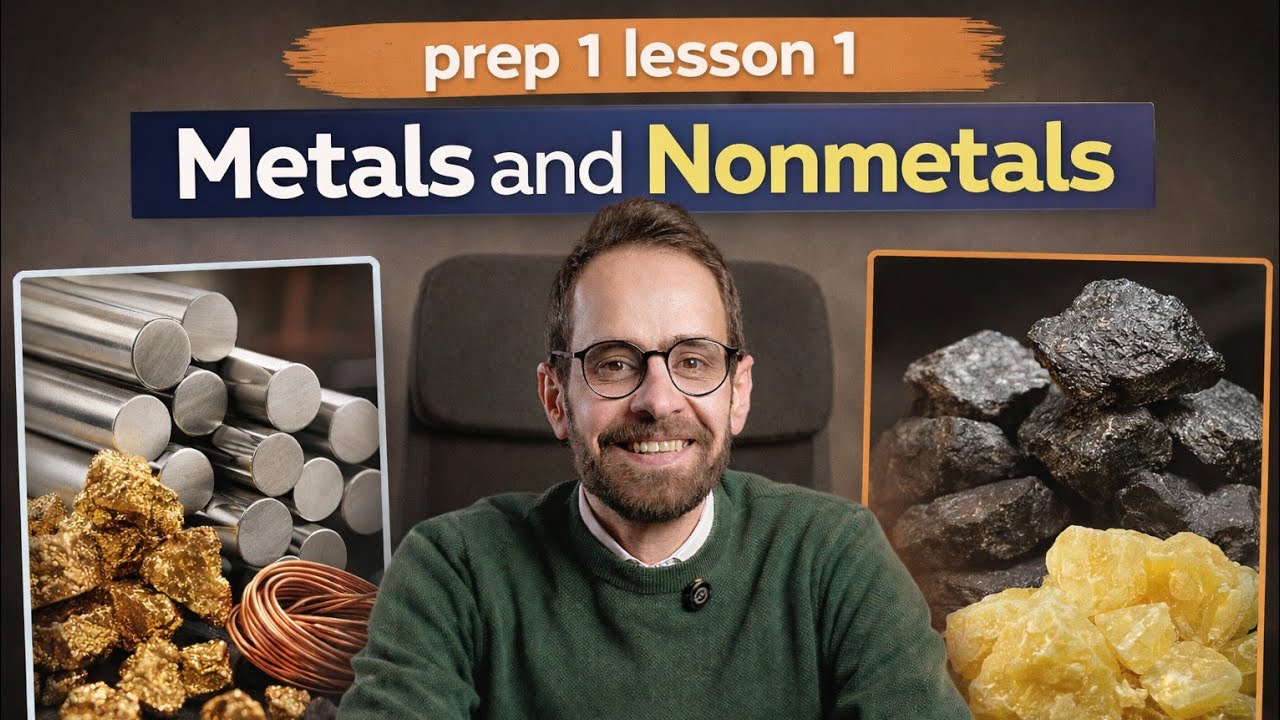 Science prep.1 lesson.1 second term 2026 metals and nonmetals ساينس بريب 1 ترم تاني 