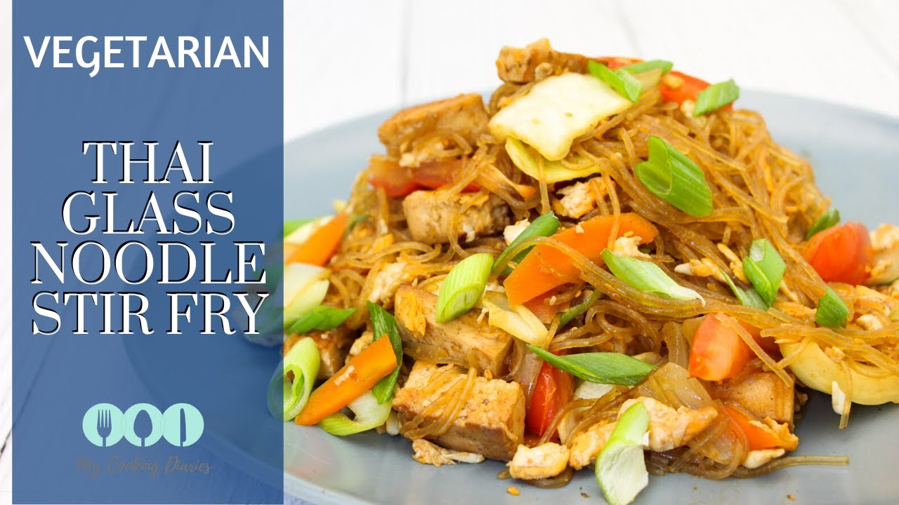 Vegetarian Pad Woon Sen | Thai Glass Noodle Stir Fry | Meat Free Thai Food Series