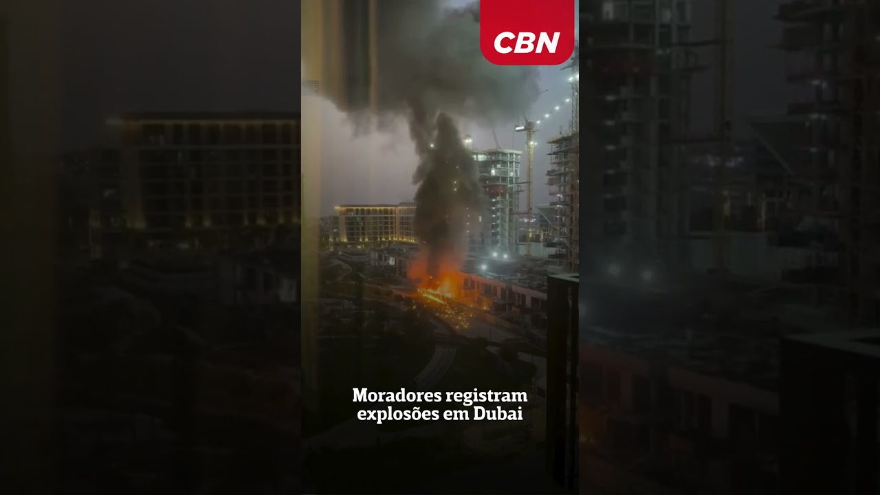 Moradores registram explos&otilde;es em Dubai