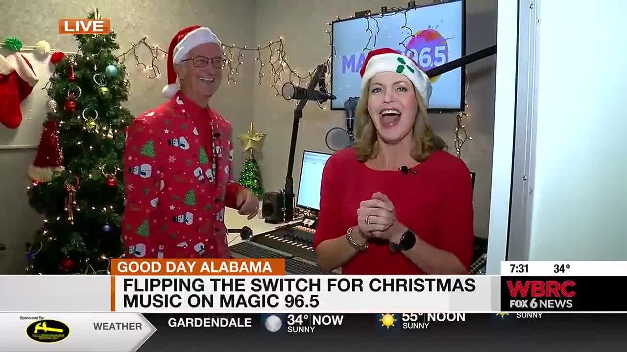 Clare flips the switch at Magic 96.5 to Christmas music