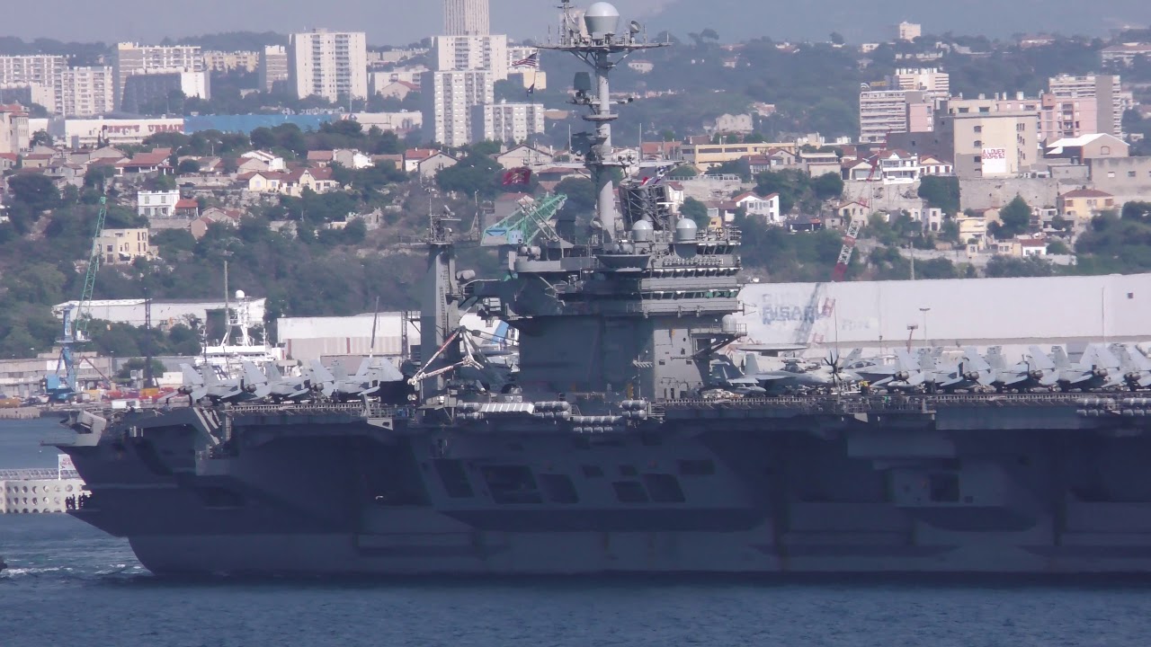 USS TRUMAN Départ Marseille 25 juin 2018