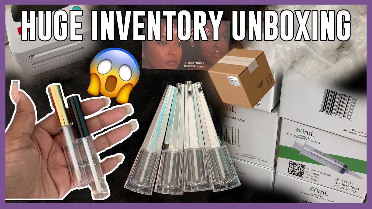 Huge Lip Gloss Inventory Unboxing Vlog | I Spent Over $1,000! | Start A Lip Gloss Business