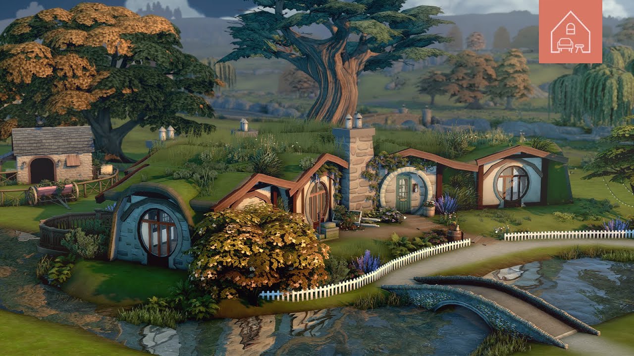 Hobbit Hole Revisited 🍃 | The Sims 4 Enchanted by Nature Speed Build in 4K ✨ | No CC