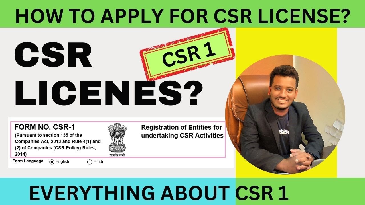 HOW TO APPLY FOR CSR LICENSE ? || HOW TO FILL CSR 1 || STEP BY STEP || SYNOPSIS 24
