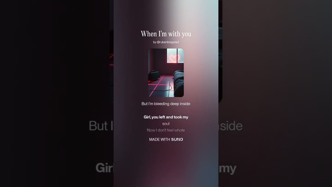 When I'm with you