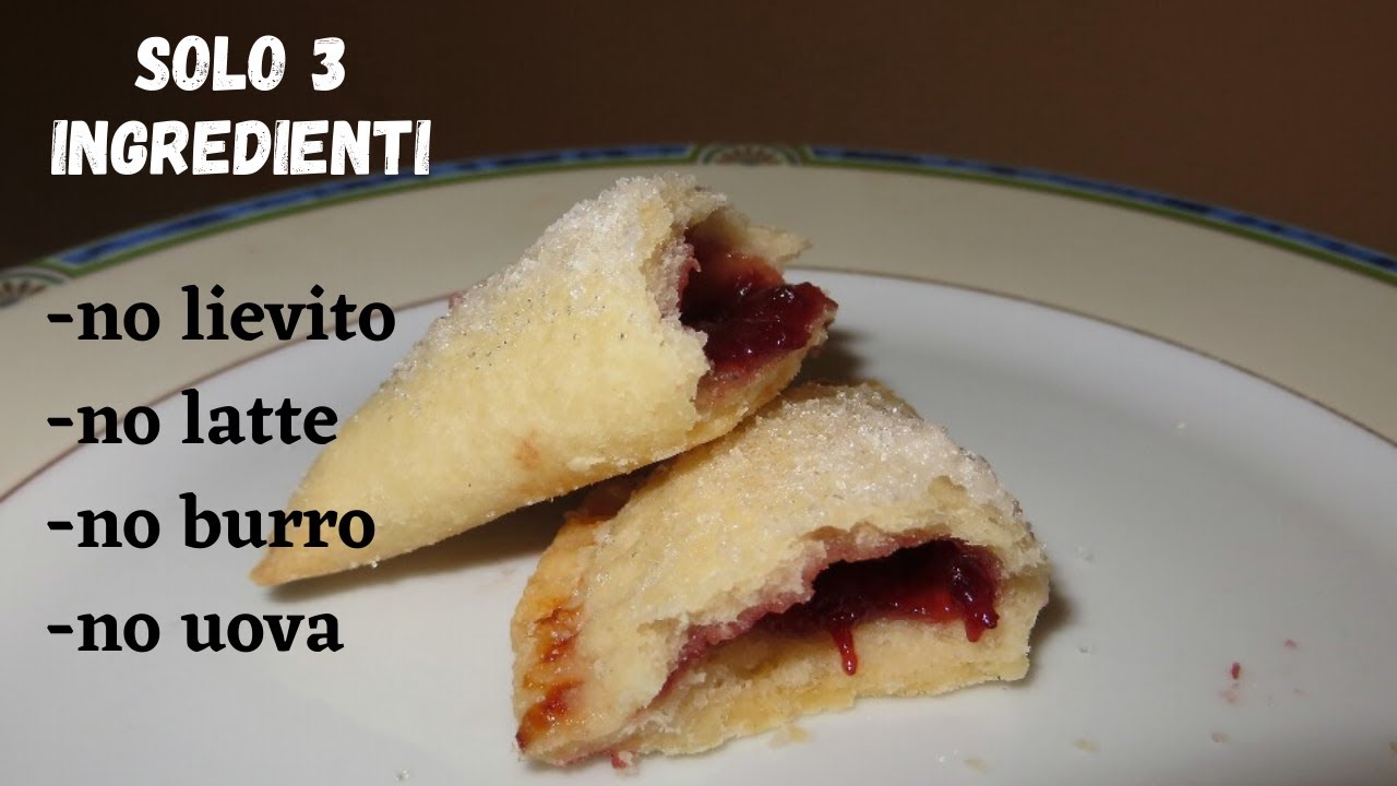 Biscotti ripieni 3 ingredienti senza lievito, latte. *ricetta veloce*