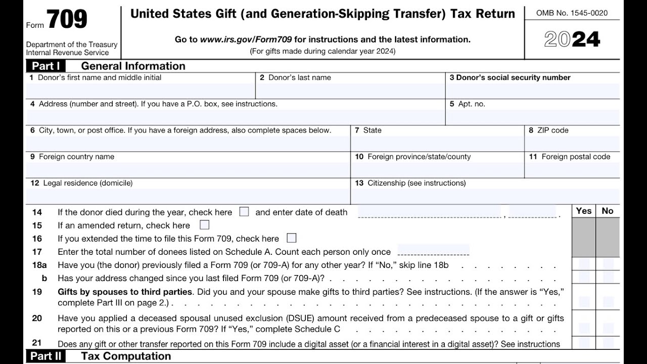 IRS Form 709 - Gift Tax Return - How to File