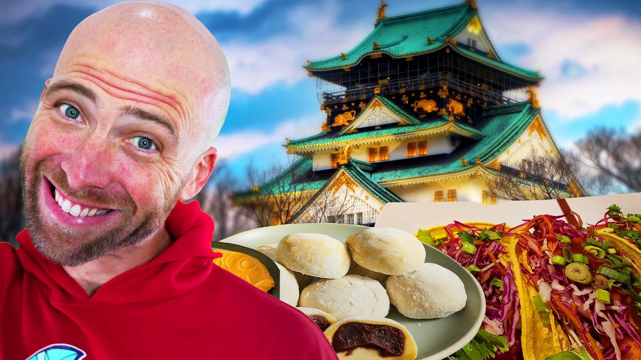 100 Hours in Osaka, Japan!! Japanese Street Food and Osaka Castle!!