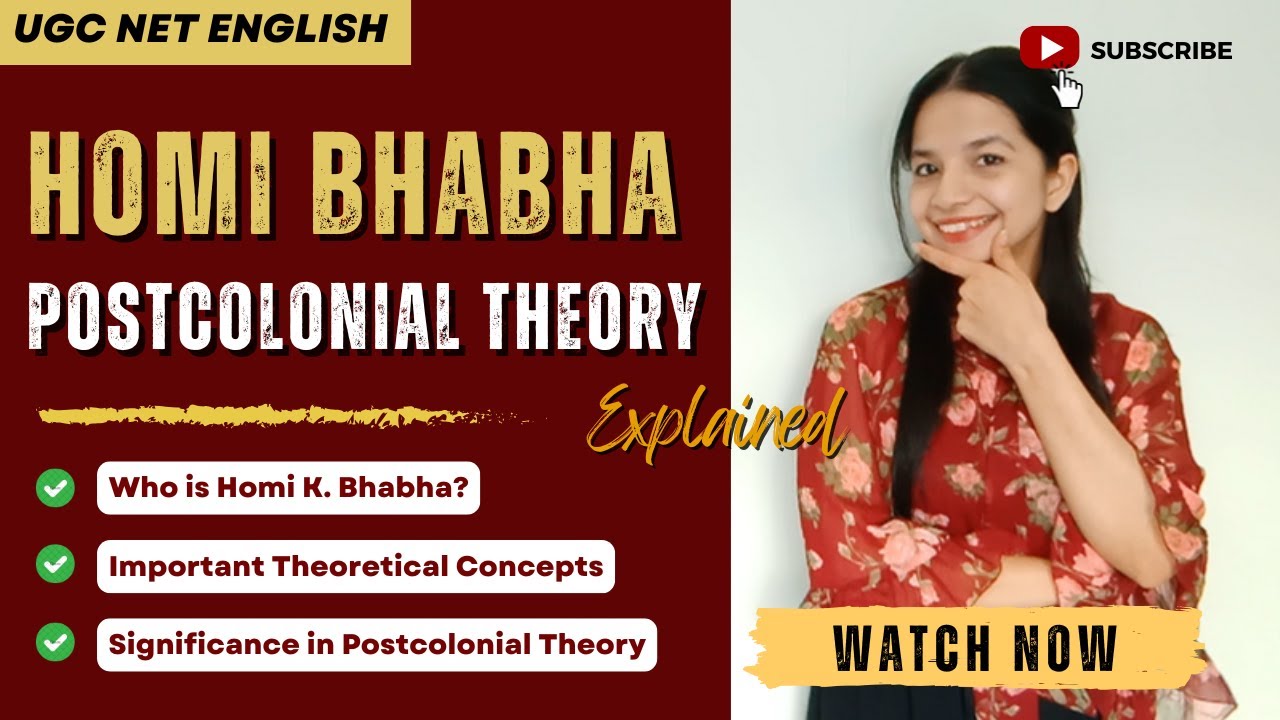 Homi K. Bhabha Explained | Postcolonial Theory: Hybridity, Mimicry & Third Space | UGC NET English