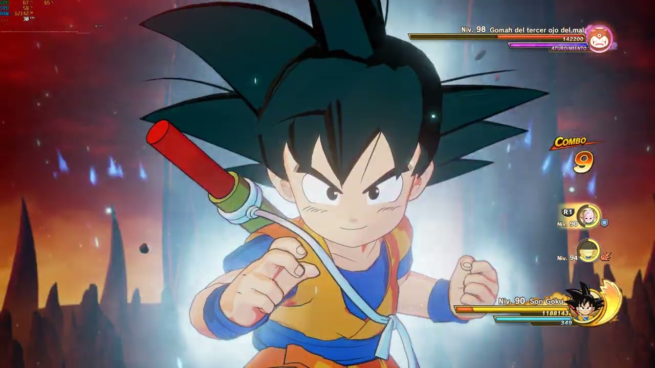 Goku vs Gomah - Dragon ball Kakarot Daima. PC GAMER RTX 3050 8GB